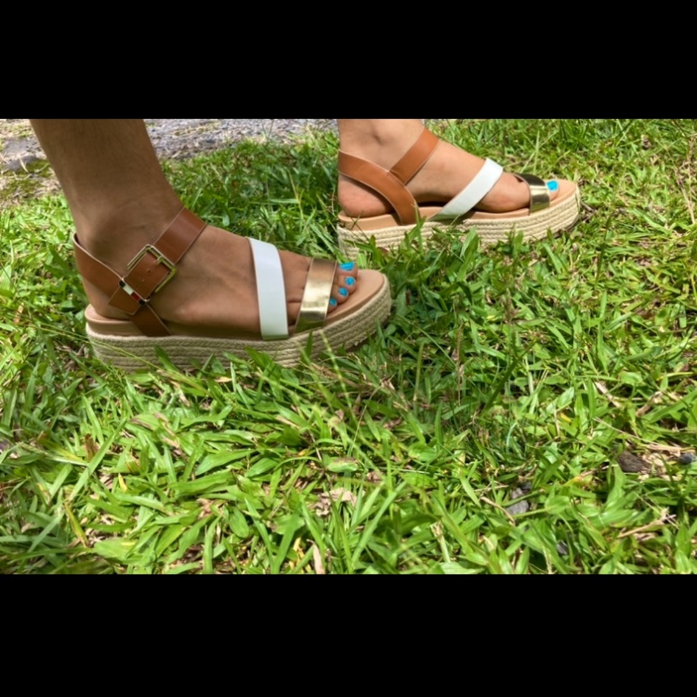 Tommy Hilfiger platform sandals W 8